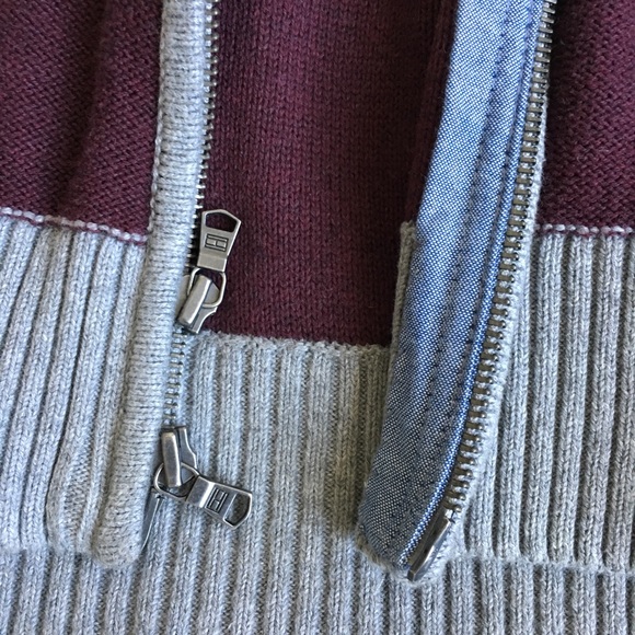 SOLD Tommy Hilfiger Striped Zip Up Sweater - Picture 6 of 8